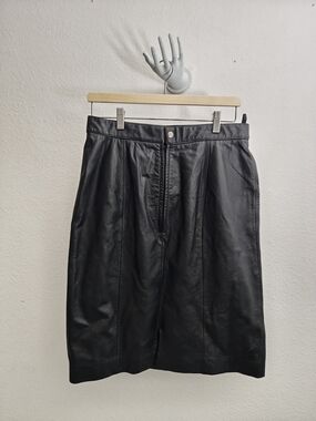 Wilson's Leather Black Skirt